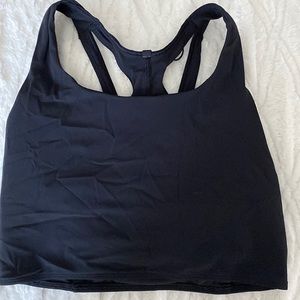 Lululemon stash it bra long line size 10 black